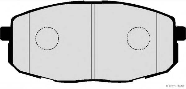 HYUNDAI 58101-1MA21 Комплект гальмівних колодок, дискове гальмо