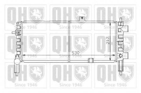 QUINTON HAZELL QER1248 Радіатор, охолодження двигуна