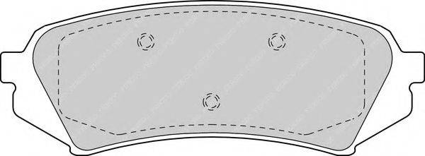 FERODO 23539 Комплект гальмівних колодок, дискове гальмо