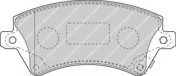 FERODO 23767 Комплект гальмівних колодок, дискове гальмо