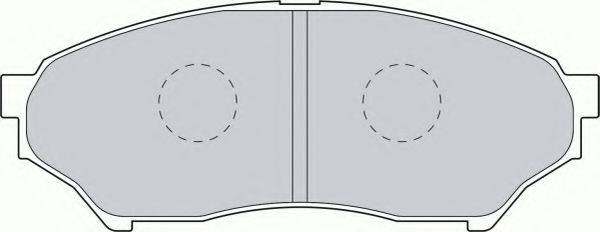 FERODO 23487 Комплект гальмівних колодок, дискове гальмо