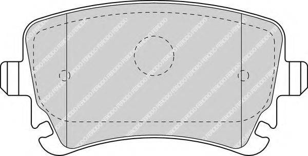 FERODO FDB1655 Комплект гальмівних колодок, дискове гальмо