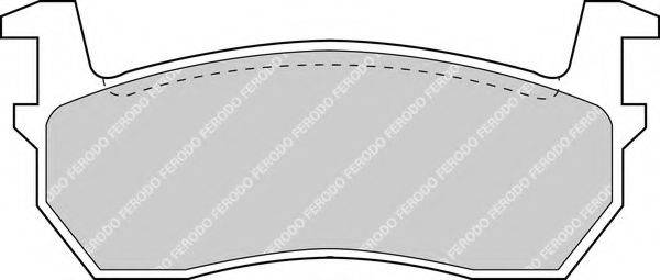 FERODO 20957 Комплект гальмівних колодок, дискове гальмо