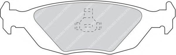FERODO 21089 Комплект гальмівних колодок, дискове гальмо