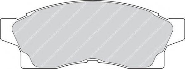 FERODO 21762 Комплект гальмівних колодок, дискове гальмо