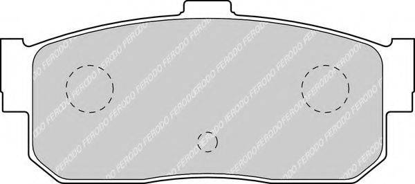 FERODO 21715 Комплект гальмівних колодок, дискове гальмо