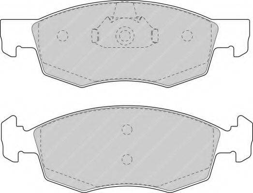 FERODO FSL1376 Комплект гальмівних колодок, дискове гальмо