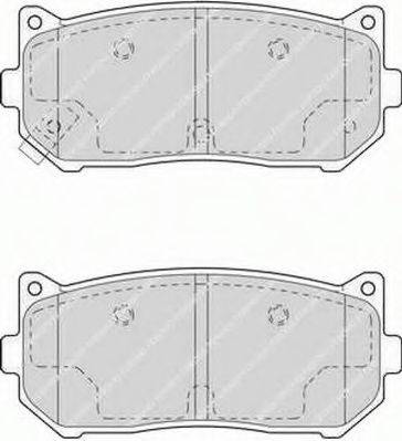 FERODO FSL1569 Комплект гальмівних колодок, дискове гальмо