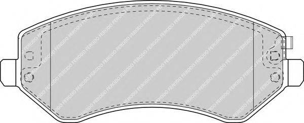 FERODO FSL1576 Комплект гальмівних колодок, дискове гальмо