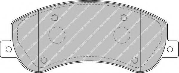 FERODO 24484 Комплект гальмівних колодок, дискове гальмо