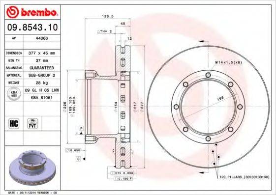 BREMBO 09.8543.10