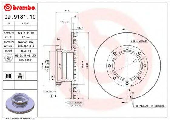 BREMBO 09.9181.10