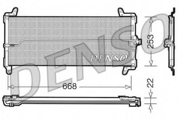 DENSO DCN09001 Конденсатор, кондиціонер
