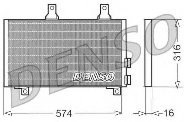 DENSO DCN01002 Конденсатор, кондиціонер