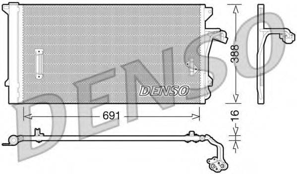 DENSO DCN02003 Конденсатор, кондиціонер