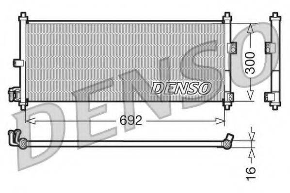 DENSO DCN46011 Конденсатор, кондиціонер