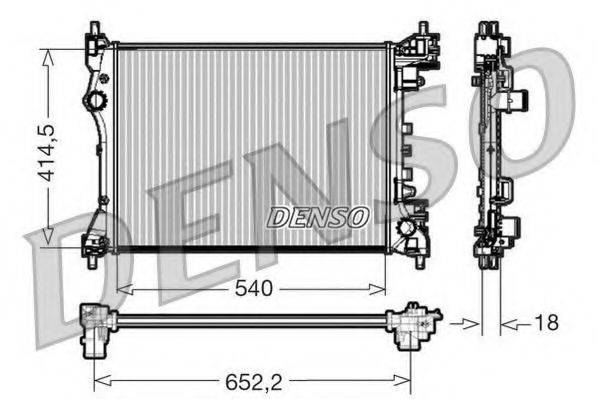 DENSO DRM01005 Радіатор, охолодження двигуна