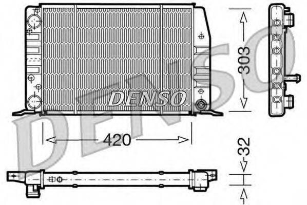 DENSO DRM02012 Радіатор, охолодження двигуна