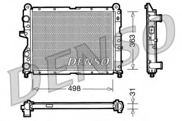 DENSO DRM09131 Радіатор, охолодження двигуна