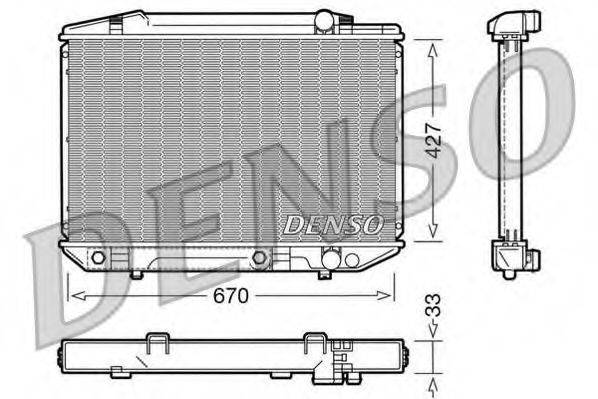 DENSO DRM17051 Радіатор, охолодження двигуна