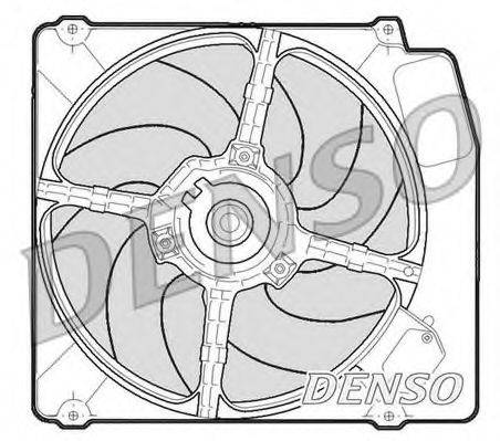 DENSO DER01203 Вентилятор, охолодження двигуна