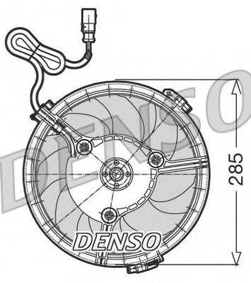 DENSO DER02005 Вентилятор, охолодження двигуна