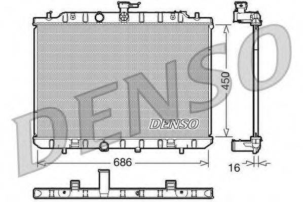 DENSO DRM46006 Радіатор, охолодження двигуна
