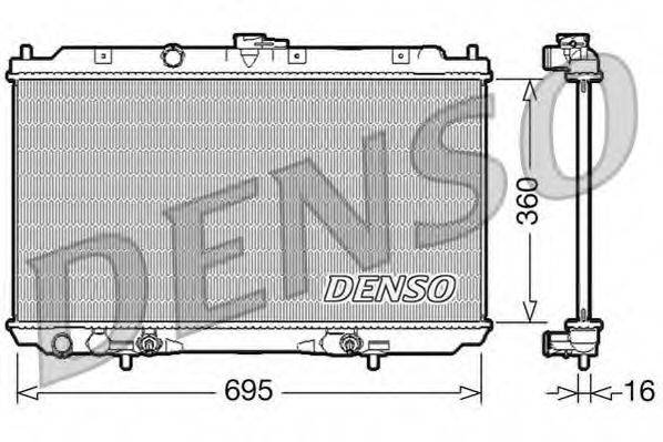 DENSO DRM46024 Радіатор, охолодження двигуна