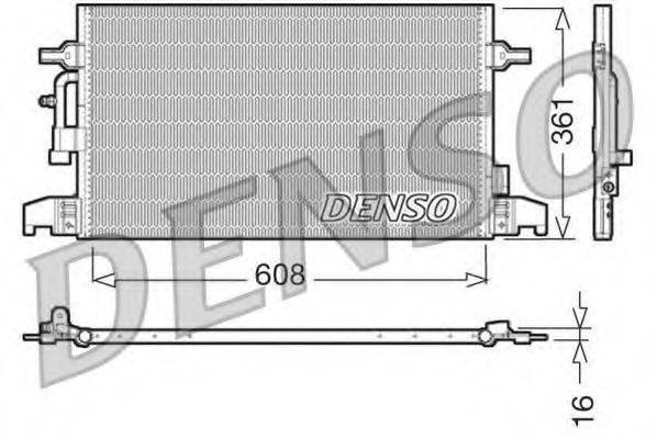 DENSO DCN02016 Конденсатор, кондиціонер