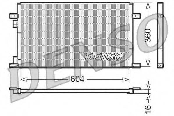 DENSO DCN23019 Конденсатор, кондиціонер