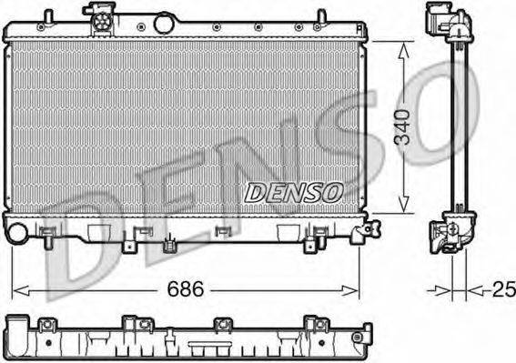 DENSO DRM36020 Радіатор, охолодження двигуна