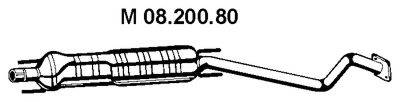 OPEL 5852132 Середній глушник вихлопних газів