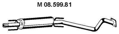 OPEL 852384 Середній глушник вихлопних газів