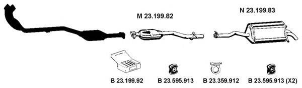 EBERSPACHER 232262 Система випуску ОГ