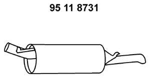 AUDI 4B0.253.609 AH Глушник вихлопних газів кінцевий