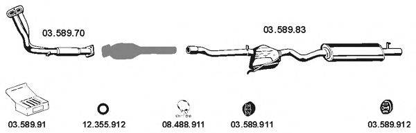 EBERSPACHER 032054 Система випуску ОГ