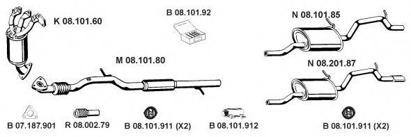 EBERSPACHER 082539 Система випуску ОГ