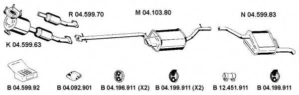 EBERSPACHER 042079 Система випуску ОГ