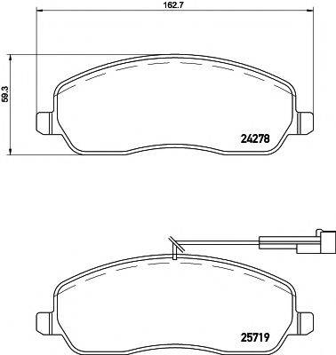 MINTEX MDB3296 Комплект гальмівних колодок, дискове гальмо