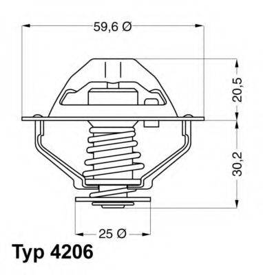 WAHLER 420690D Термостат, охолоджуюча рідина