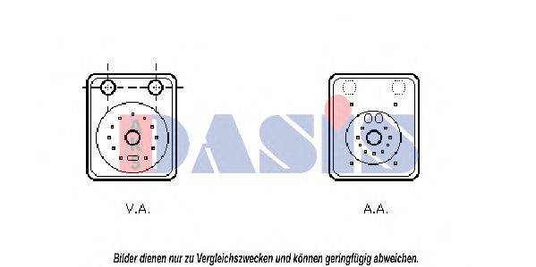 AKS DASIS 040024N масляный радиатор, двигательное масло