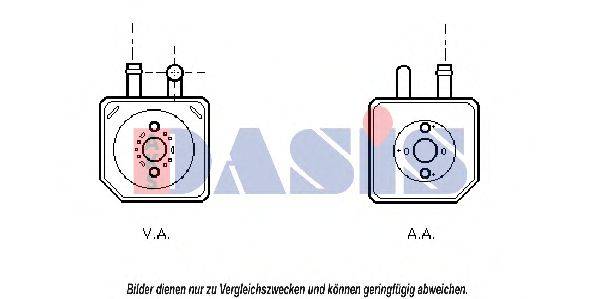 AKS DASIS 58003082 масляний радіатор, моторне масло
