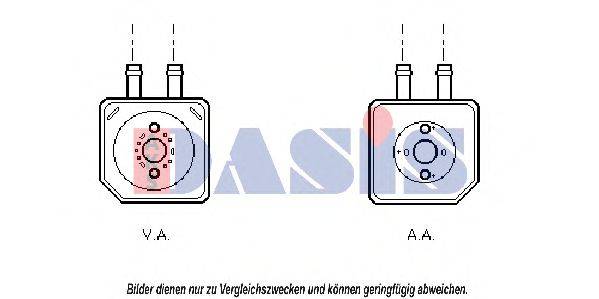 AKS DASIS VW3086 масляний радіатор, моторне масло