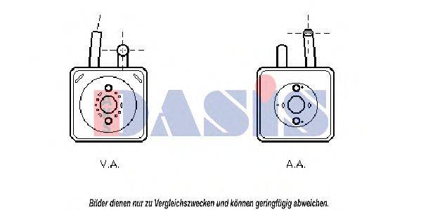 AKS DASIS 046006N масляний радіатор, моторне масло