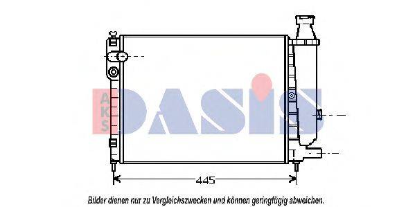 AKS DASIS CN2048 Радіатор, охолодження двигуна