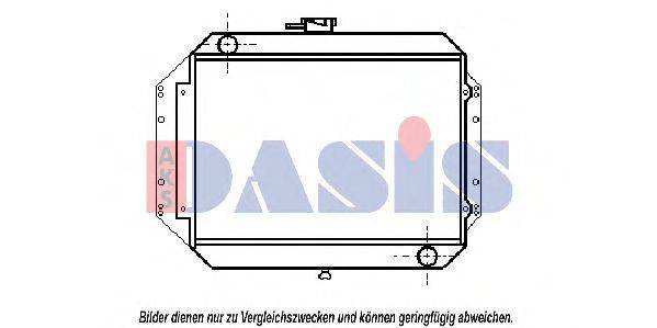 AKS DASIS 070040N Радіатор, охолодження двигуна