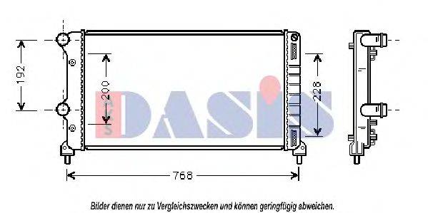 AKS DASIS FTA2250 Радіатор, охолодження двигуна