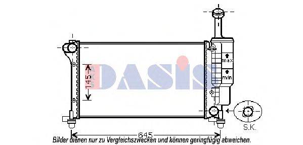 AKS DASIS FTA2335 Радіатор, охолодження двигуна