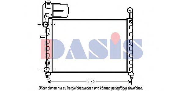 AKS DASIS 17002101 Радіатор, охолодження двигуна