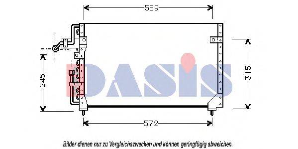 AKS DASIS 1824601 Конденсатор, кондиціонер